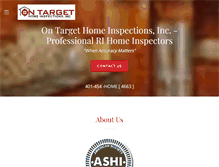 Tablet Screenshot of ontargethomeinspections.net